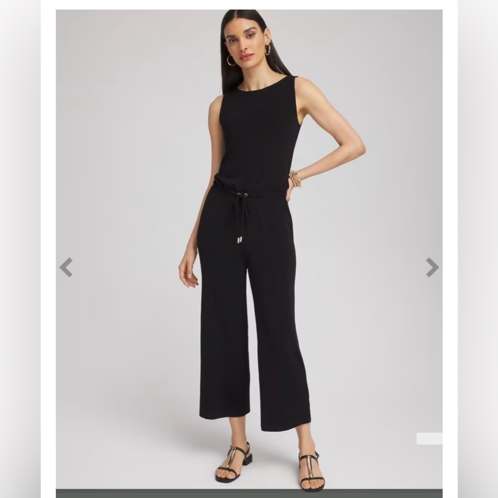 NWT Chicos Travelers Tie Waist Jumpsuit